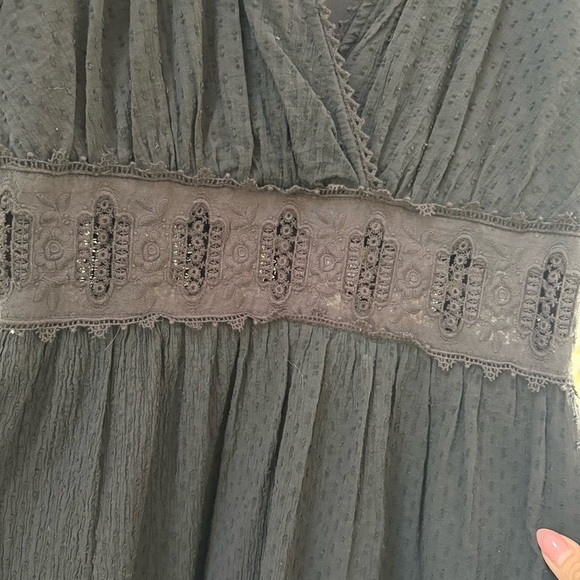 Altar’d State Black Boho Mini Dress Size S - Picture 6 of 11